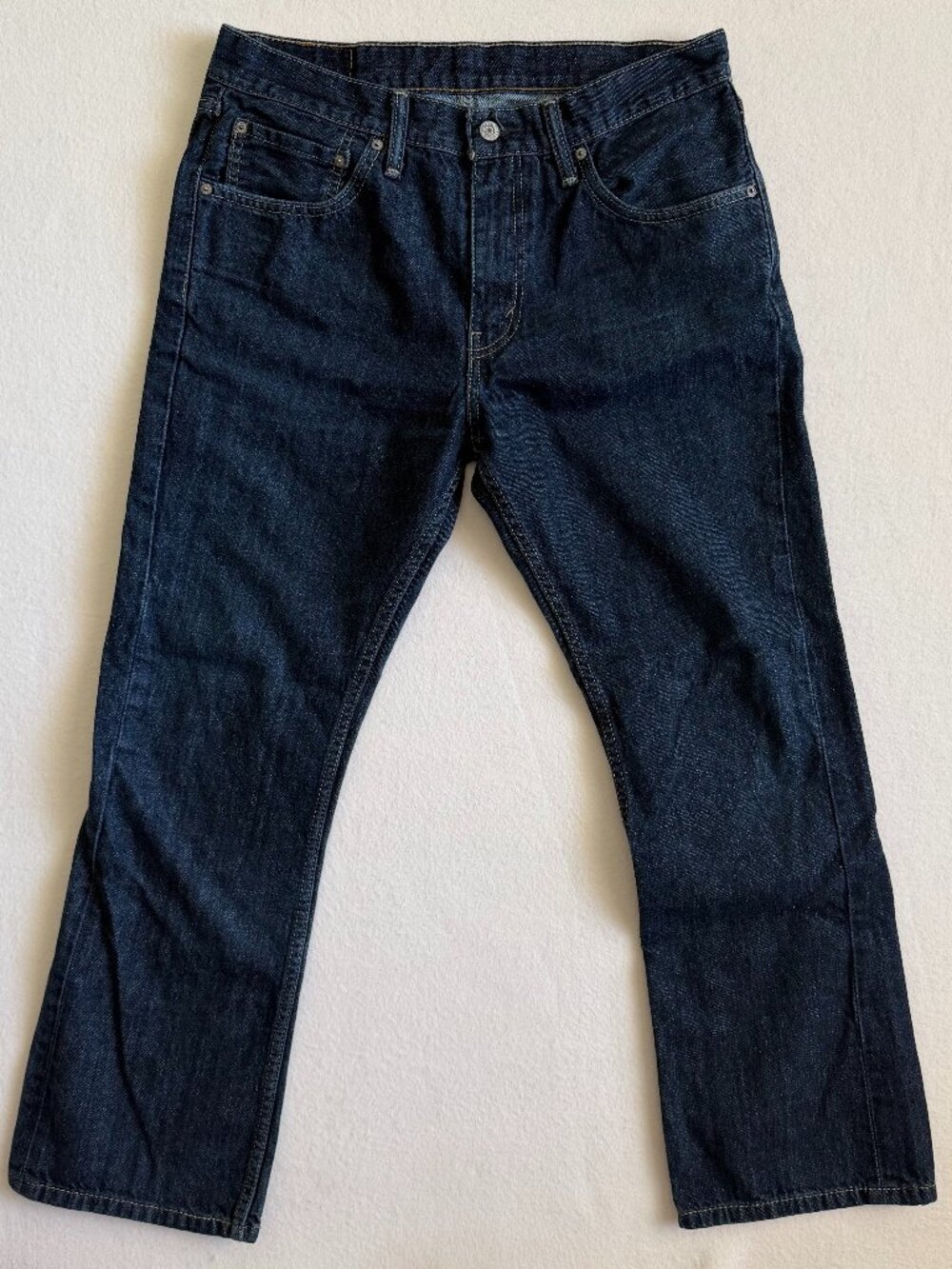 Levi's 527 Jeans Mens 34x30 Blue Dark Wash Low Bootcut Cowboy Western Country
